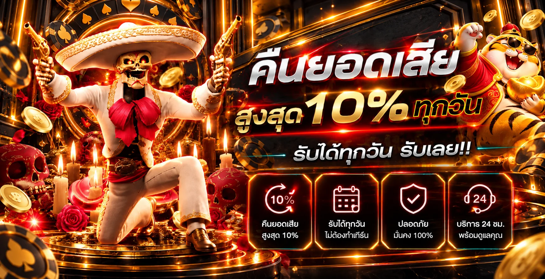 แบนเนอร์ NUBTUNG456 คืนยอดเสียและบริการตลอด 24 ชั่วโมง